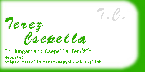 terez csepella business card